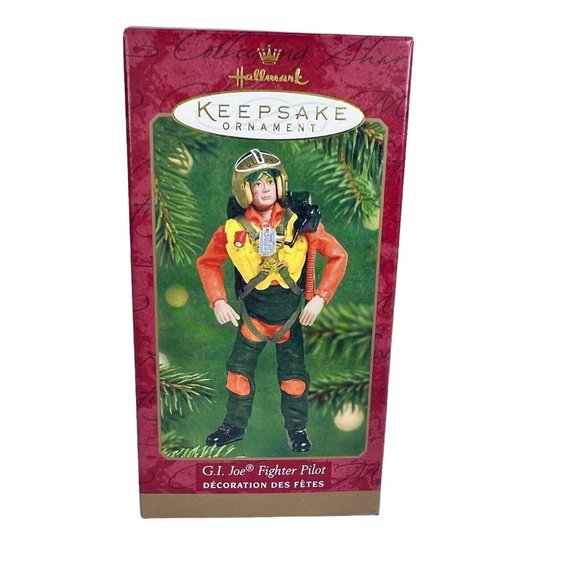 Hallmark Ornament G.I Joe Fighter Pilot Christmas Keepsake 2001 Ken Crow Creator - Picture 8 of 9
